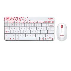 Logitech MK240 Nano Wireless Keyboard + Mouse Combo (Black - White)