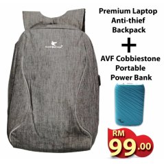 Ipohonline Premium Laptop Anti-thief Backpack With External Charging USB Port (Grey)