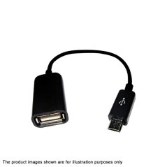 Ipohonline Cable USB OTG Micro 5 Pin Connection Kit (Black)