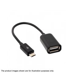 Ipohonline Cable USB OTG Micro 5 Pin Connection Kit (Black)