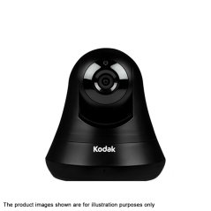 Kodak Video Monitor cfh-v15 HD Wi-Fi Security Camera 350° pan (Black)