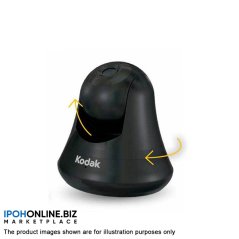 Kodak Video Monitor cfh-v15 HD Wi-Fi Security Camera 350° pan (Black)