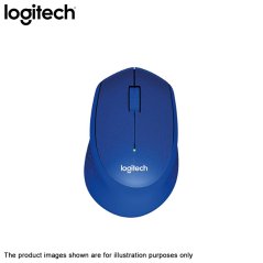Logitech M331 Silent Plus Wireless Mouse (Blue)