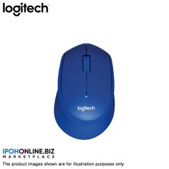 Logitech M331 Silent Plus Wireless Mouse (Blue)