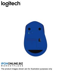 Logitech M331 Silent Plus Wireless Mouse (Blue)