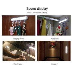 Night LED Bedroom Lamp Motion Sensor Light With Hooks (2 Colors)