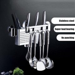 GTE Strong Bearing Stainless Steel Wall Hanging Kitchen (Silver)
