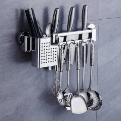 GTE Strong Bearing Stainless Steel Wall Hanging Kitchen (Silver)