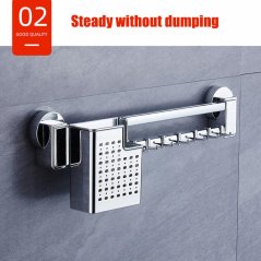 GTE Strong Bearing Stainless Steel Wall Hanging Kitchen (Silver)