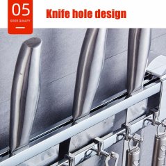 GTE Strong Bearing Stainless Steel Wall Hanging Kitchen (Silver)