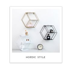 Gdeal Nordic Metal Style Wall Hanging Rack (3 Colors)