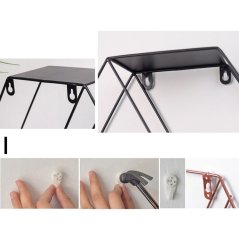 Gdeal Nordic Metal Style Wall Hanging Rack (3 Colors)