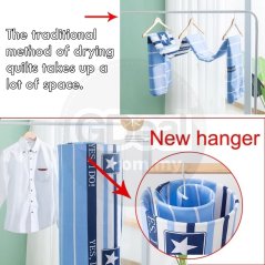 Sun Quilt Spiral Laundry Hanger Space Round Drying Rack (White)
