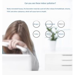 Gdeal Smart Indoor Home Fresh Air Negative Ion HEPA Filter Technology (White)