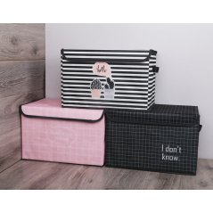 Wardrobe Printed Cloth Toy Organizer Box (3 Colors)