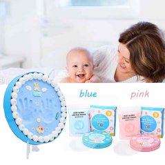 Handprint and Feet Print Baby Soft Clay Makers (Blue - Pink)