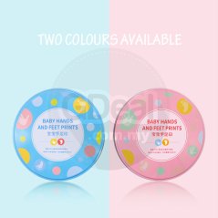 Handprint and Feet Print Baby Soft Clay Makers (Blue - Pink)