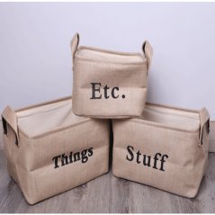 3 Pcs Laundry Basket Cloth Storage Box