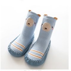 Baby Tube Socks Shoes Anti-slip Bottom Combed Cotton Floor (4 Colors)