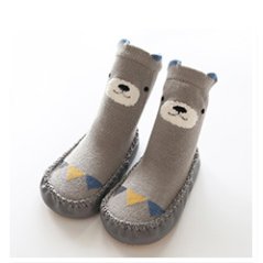 Baby Tube Socks Shoes Anti-slip Bottom Combed Cotton Floor (4 Colors)