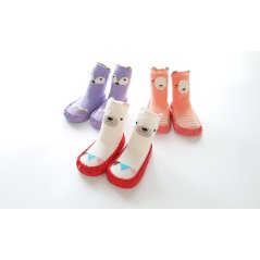 Baby Tube Socks Shoes Anti-slip Bottom Combed Cotton Floor (4 Colors)