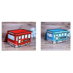 GTE School Bus Toy Organizer Folding Storage Toy Chest And Kid Clothes (2 Colors)