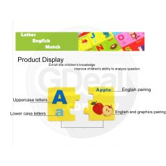 Gdeal ABC Alphabet Or 123 Number Board Puzzle Wood Educational Toys