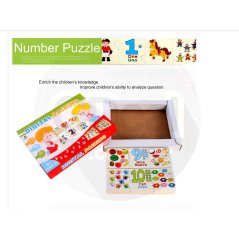 Gdeal ABC Alphabet Or 123 Number Board Puzzle Wood Educational Toys