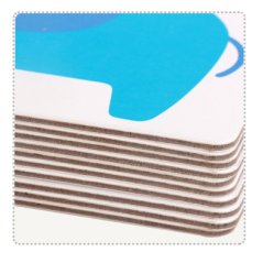 Children Cartoon Map Wooden Reading Card for 36 Months+ (Colorful)
