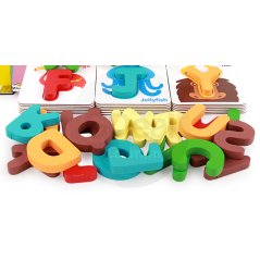 Children Cartoon Map Wooden Reading Card for 36 Months+ (Colorful)