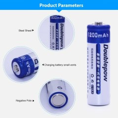 Gdeal USB 4 Slot AA/AAA Batteries Charger Adapter - DP-U82 (White)