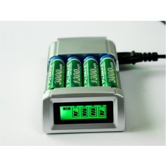 Gdeal 4 Slot AA/AAA Batteries Charger Power Adapter (Black)