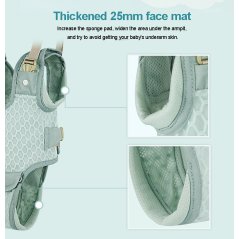 Gdeal Baby Walker Stand Up Learning Walking Belt (Green - Pink)