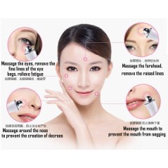 Pen Beauty Instrument to Get Rid of The Black Eye Massager (White)