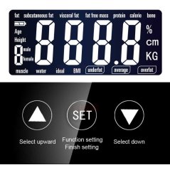 Gdeal Screen Digital Smart Fat Measure Body Weight Scale (2 Colors)