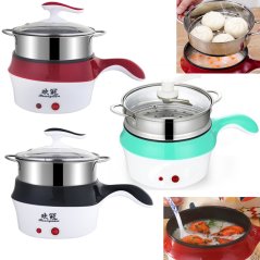 Gdeal Multi-Function Steamer Pan Instant Hot Cooking Frying Pan 1.5L