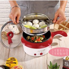 Gdeal Multi-Function Steamer Pan Instant Hot Cooking Frying Pan 1.5L