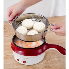 Gdeal Multi-Function Steamer Pan Instant Hot Cooking Frying Pan 1.5L