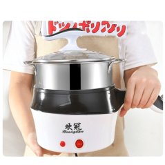 Gdeal Multi-Function Steamer Pan Instant Hot Cooking Frying Pan 1.5L