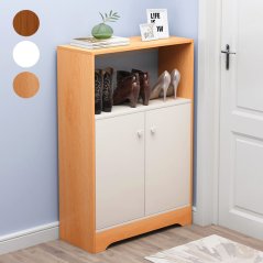 Solid Wood Shoe Cabinet Ultra-Thin L112 ( 3 Colors)