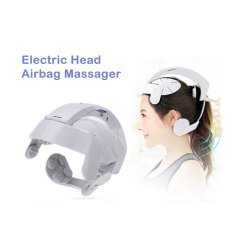 Scalp Head Massage Helmet Machine Brain Relaxation (Gray)