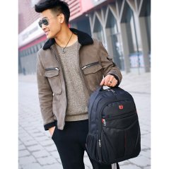 SKY TRAVELLER SKY340  Travel Laptop Backpack ( Black)