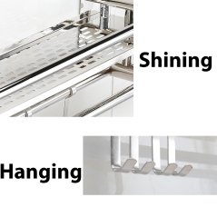 Stainless Steel Multi Layer Kitchen Bathroom Rack (Silver)