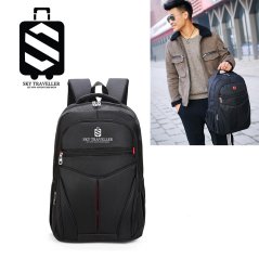 SKY TRAVELLER SKY340  Travel Laptop Backpack ( Black)