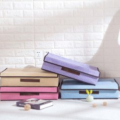 GTE Folding Cotton And Linen Cloths Storage Box Bedroom (4 Colors)