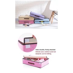 GTE Folding Cotton And Linen Cloths Storage Box Bedroom (4 Colors)
