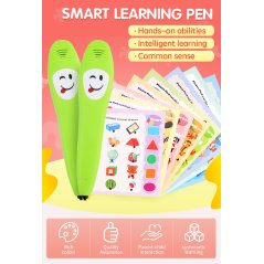 Gdeal Children English Intelligent Vocal Learning Pen Puzzle Learning Card