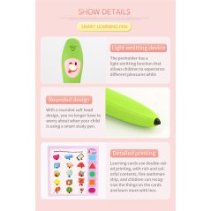 Gdeal Children English Intelligent Vocal Learning Pen Puzzle Learning Card