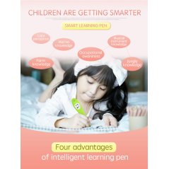 Gdeal Children English Intelligent Vocal Learning Pen Puzzle Learning Card