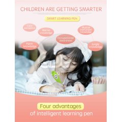 Gdeal Children English Intelligent Vocal Learning Pen Puzzle Learning Card